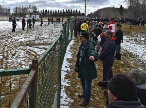 Police Erecting Fence around Pastor Coats Church