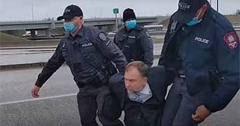 Pastor Artur Pawlowski being Arrested in Calgary for Holding Church Services